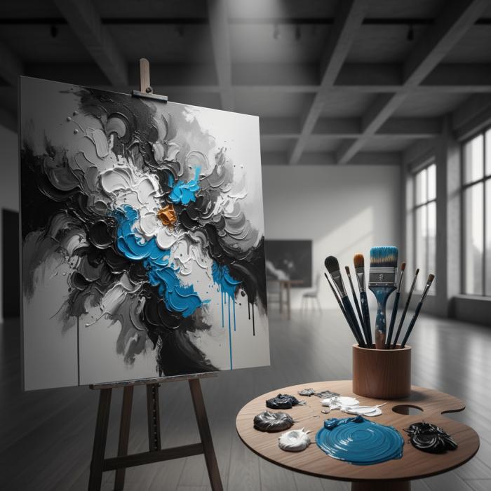 抽象油画：探索现代技术