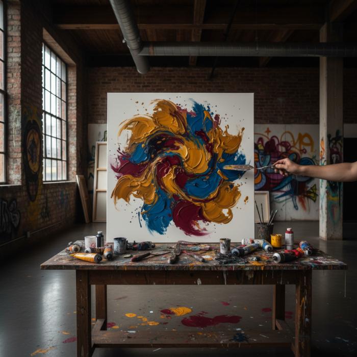 抽象画 僧侶 油彩画 file.png