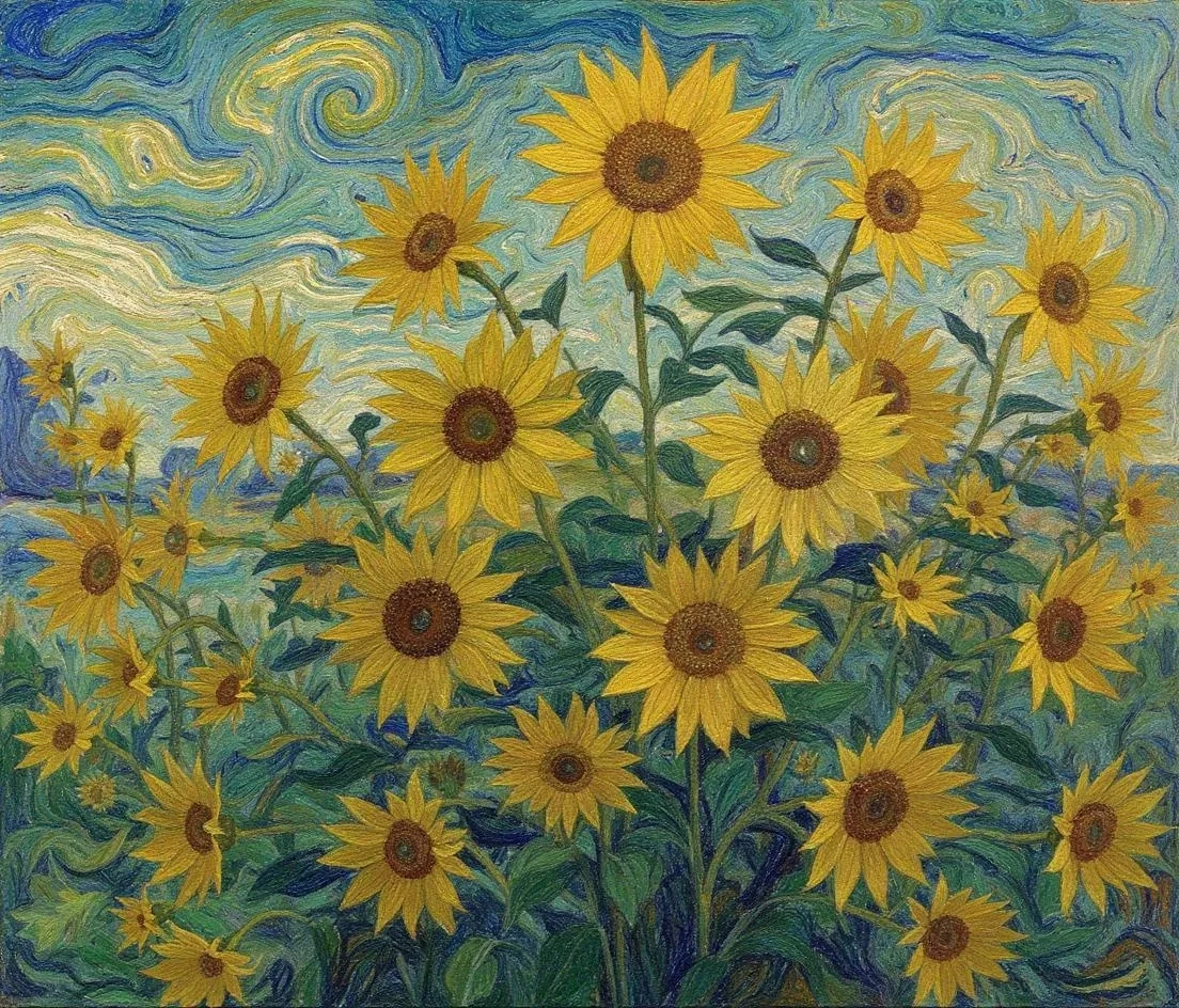 1-sunflowers-illuminated-with-