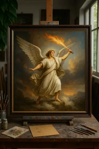 Angel with a Flaming Sword
