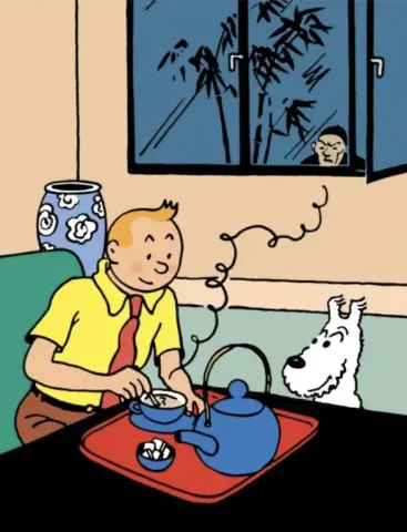 Tintin ở Trung Quốc - Hoa sen xanh