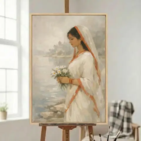 Bengali Woman by the River