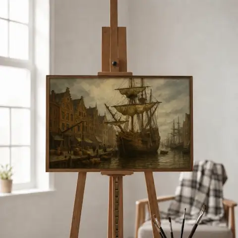 Mayflower Docked in Amsterdam
