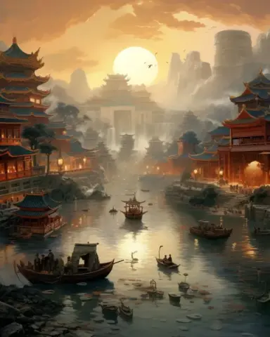 Tranquil Ancient Cityscape