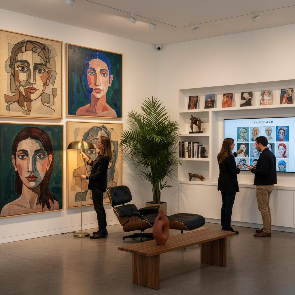 Navigating the World of Abstract Portrait Art: Sourcing, Collecting, and Engaging