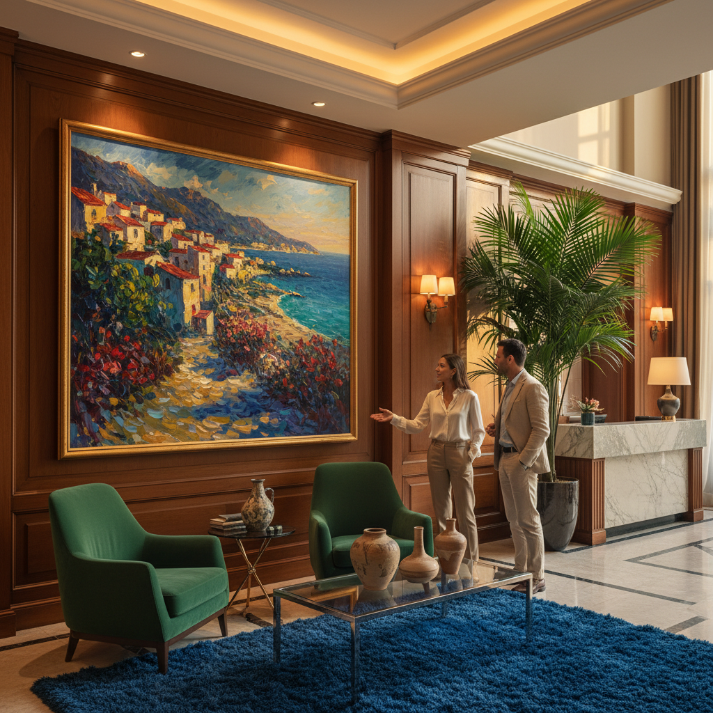 Benefits of Using Oil Painting Landscape Art in Hotels