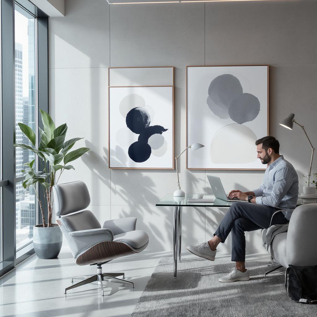 Understanding Minimalist Oil Paintings: What Sets Them Apart for Tech and Engineering Offices