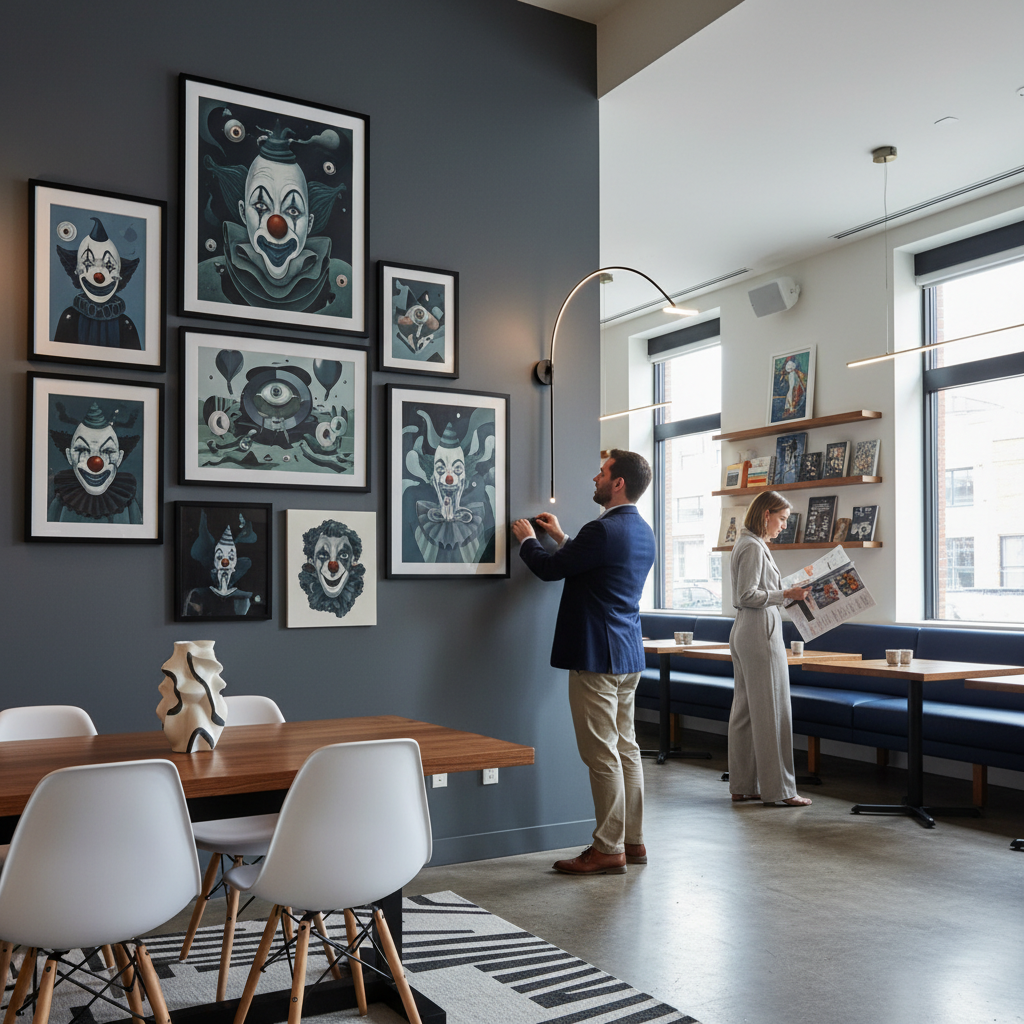 Strategies for Integrating Clown Art into Restaurant Decor
