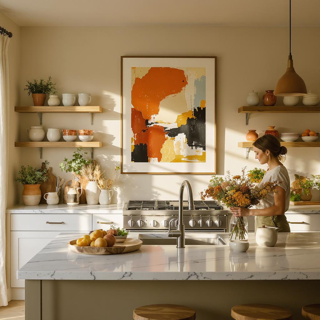 <b></p>Design Ideas & Placement Inspiration: Transforming Your Kitchen with “Eat Drink Be Merry” Art</b>