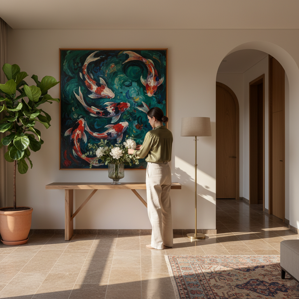 Selecting the Right Koi Fish Painting for Your Space