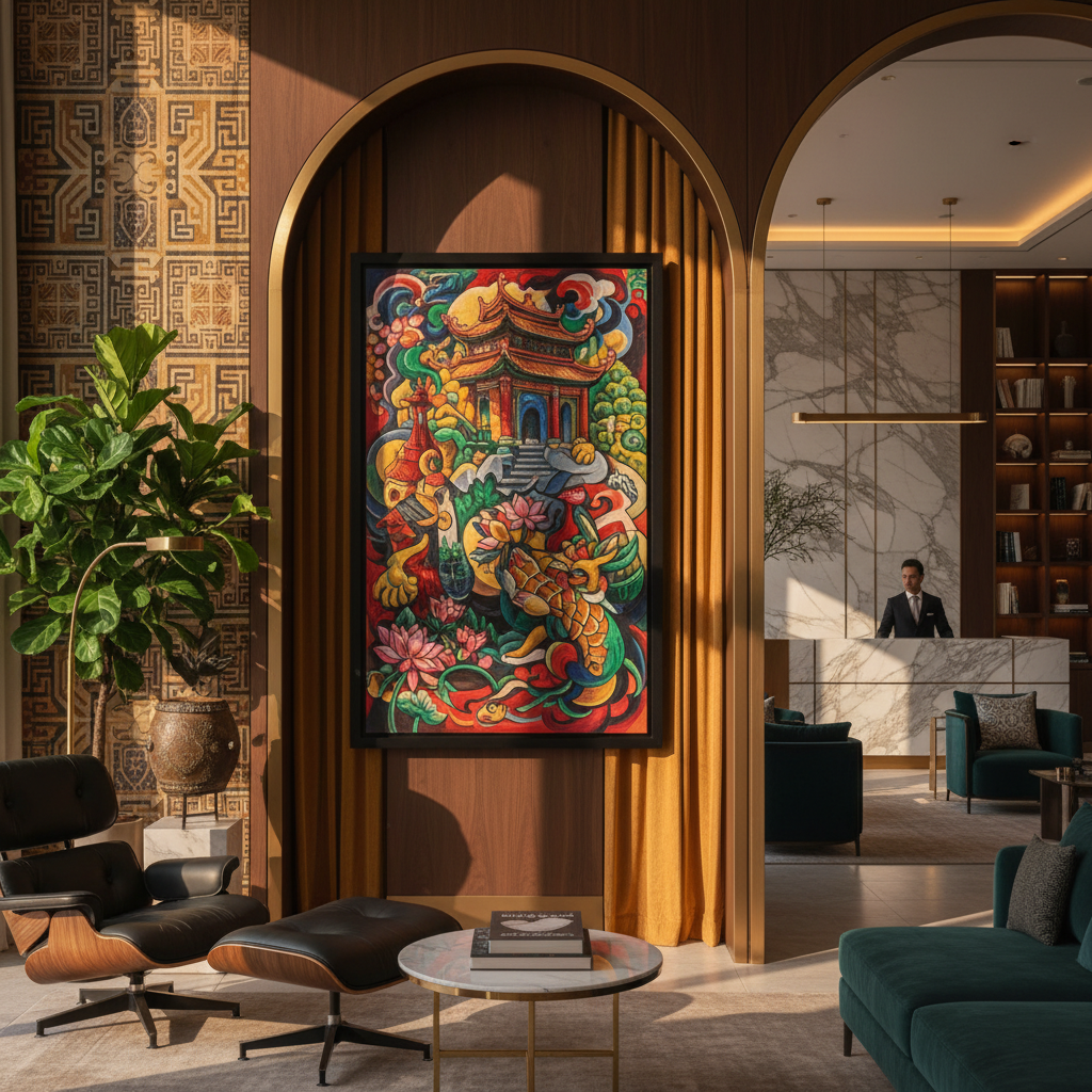 Historical Influences in Vietnamese Wall Art