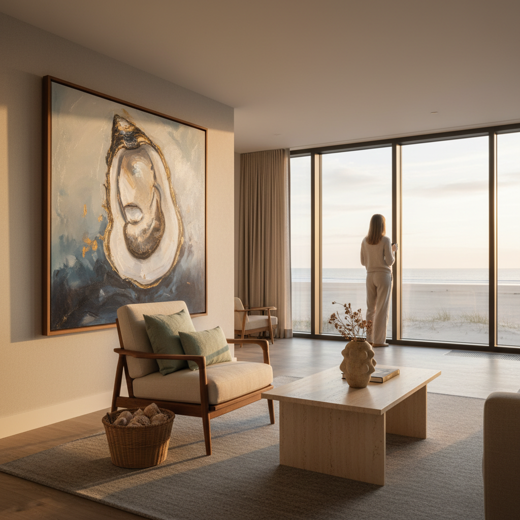Styling with Oyster Paintings: Bringing Coastal Elegance and Nautical Art to Interiors