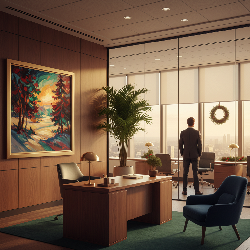 Why Choose Oil Art for Festive Office Decor?