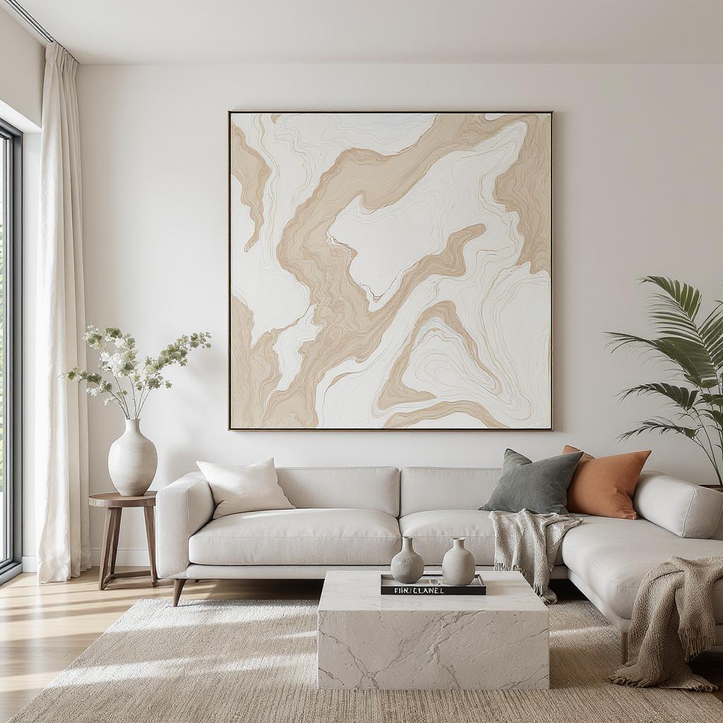 Expert Tips: Selecting & Positioning Your Ideal Beige Textured Wall Art