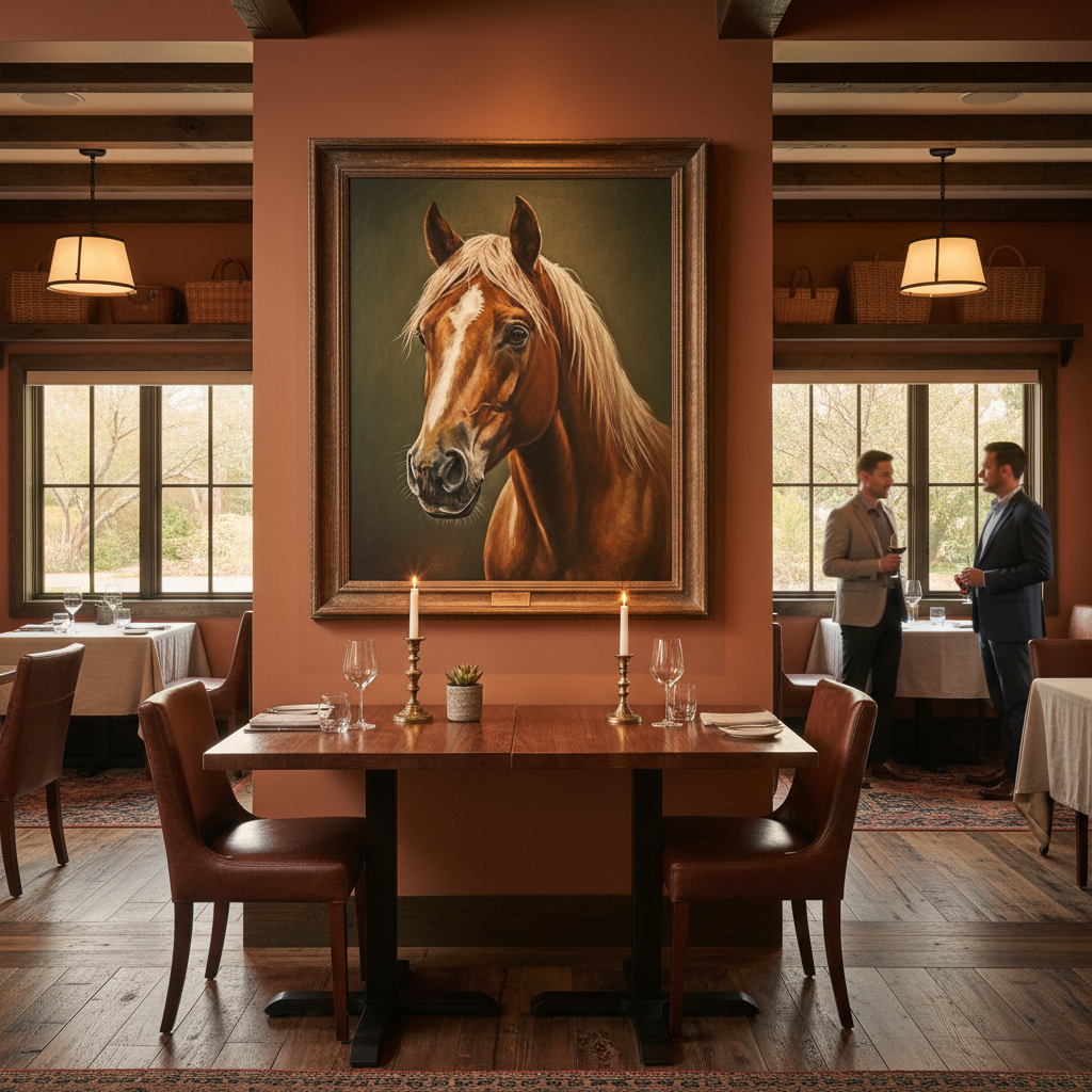 Why Quarter Horse Paintings Elevate Restaurant Decor